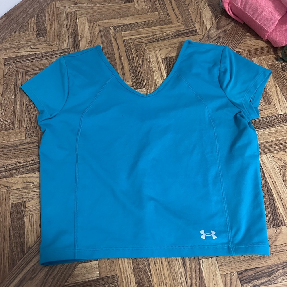 Blue under armor workout shirt